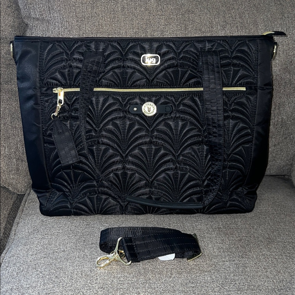 Lug, wicked edition, paddle tote with charm